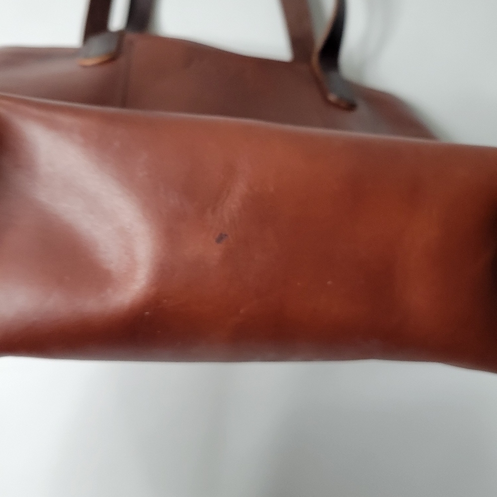 Hand Crafted Leather Pinup Sexy Girl Lined Tote - Picture 3 of 4